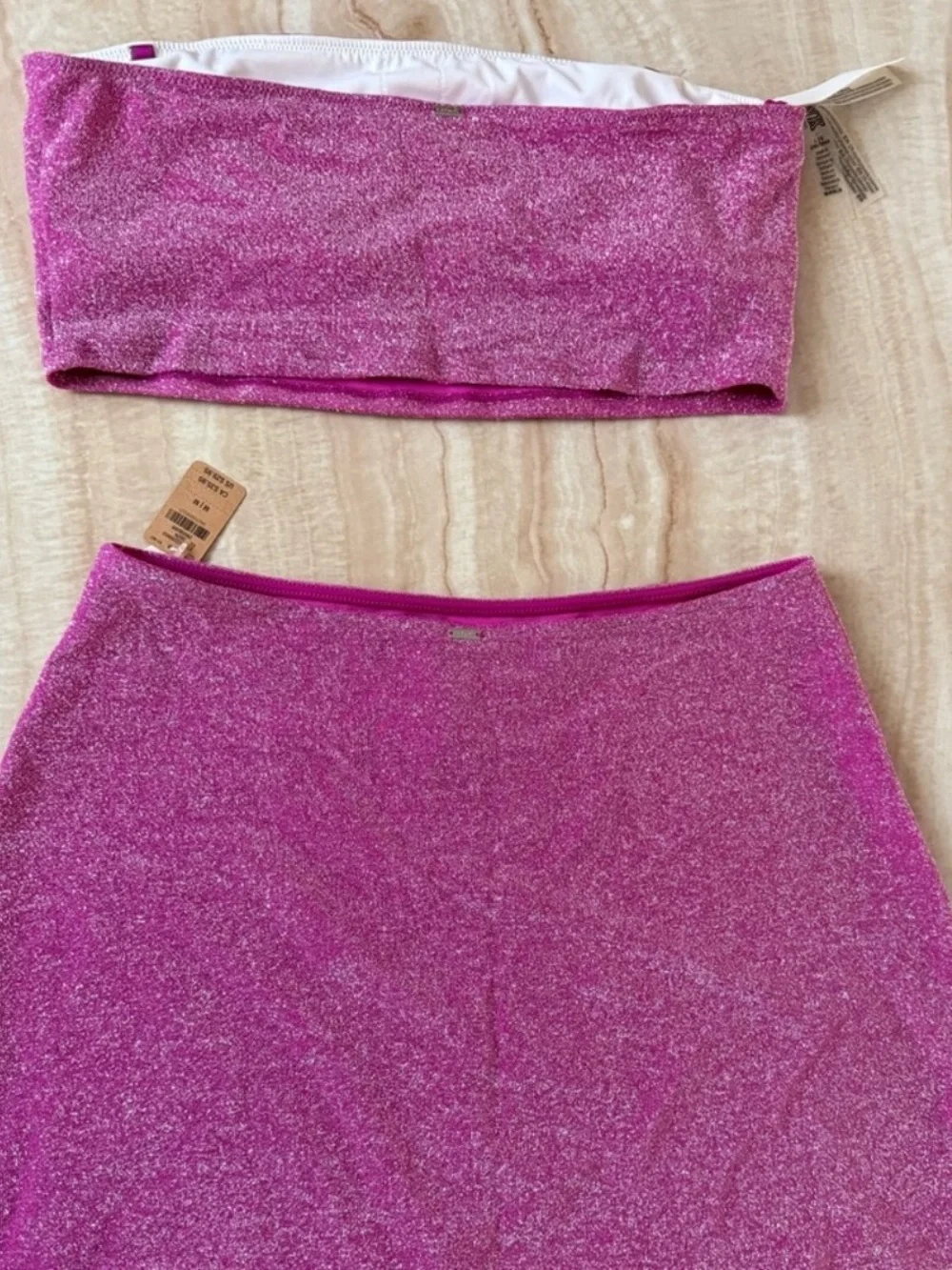 PINK Victoria's Secret Glitter Swim Skirt Set